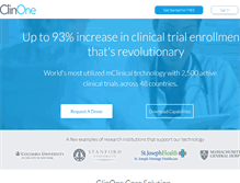 Tablet Screenshot of clinone.com